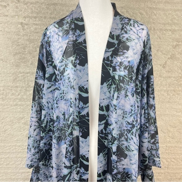 City Chic Kimono Duster size xl Forest Print - Picture 3 of 13